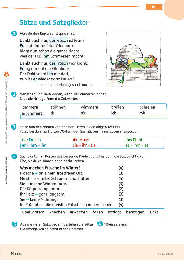 Sätze und Satzglieder