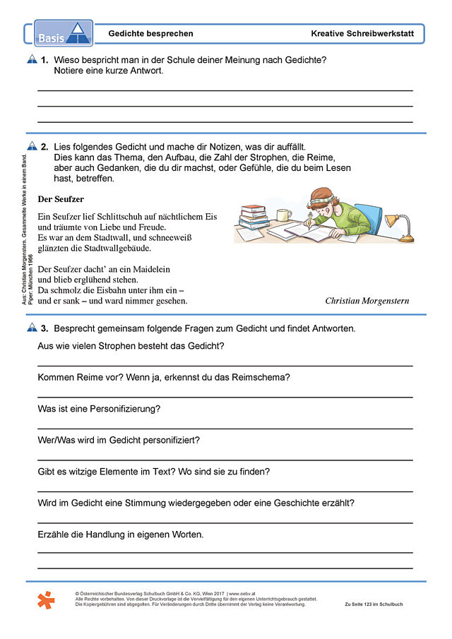 Gedichte besprechen