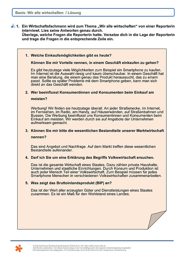 Wir alle wirtschaften