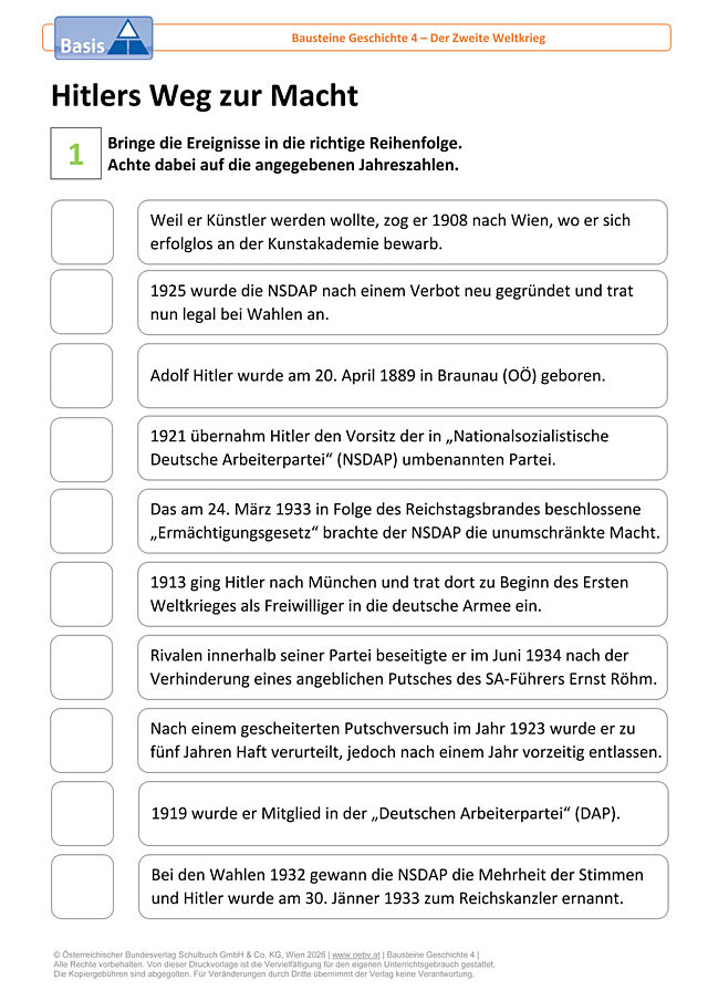 Hitlers Weg zur Macht
