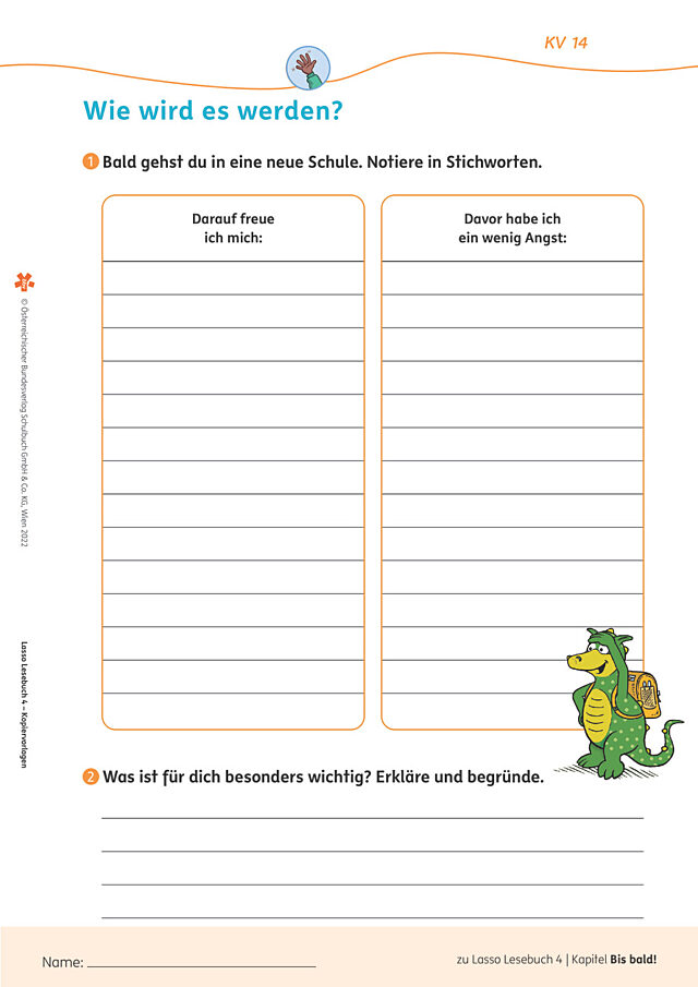 Arbeitsblatt 14: Wie wird es werden?