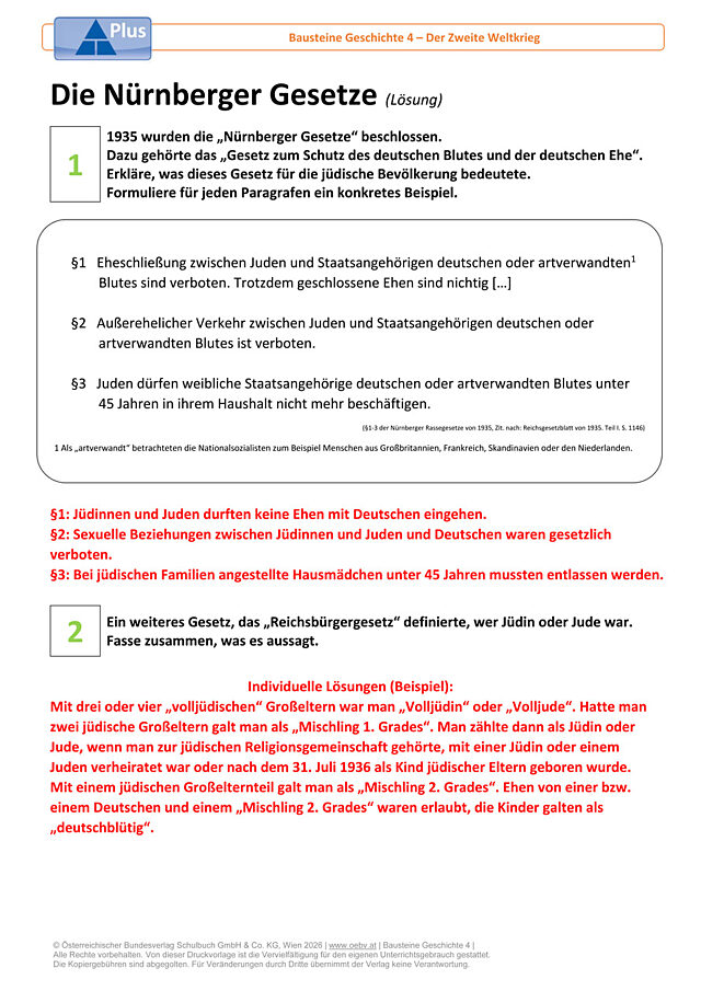 Die Nürnberger Gesetze