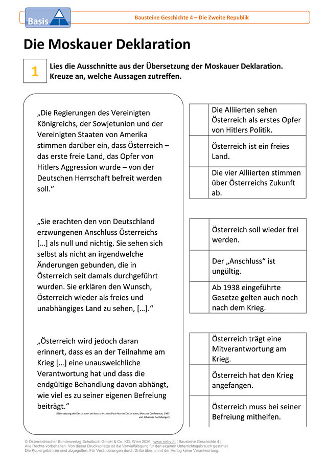 Die Moskauer Deklaration