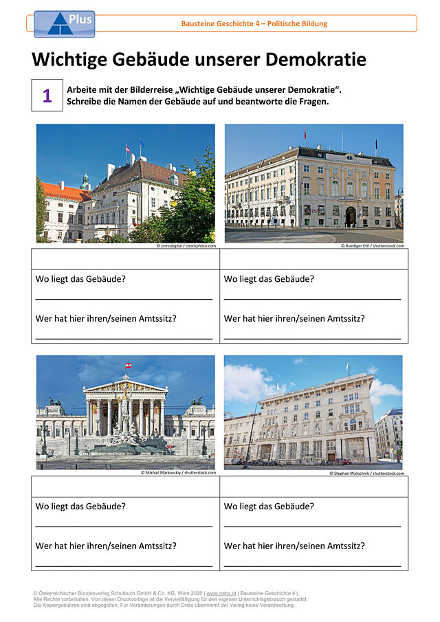 Wichtige Gebäude unserer Demokratie
