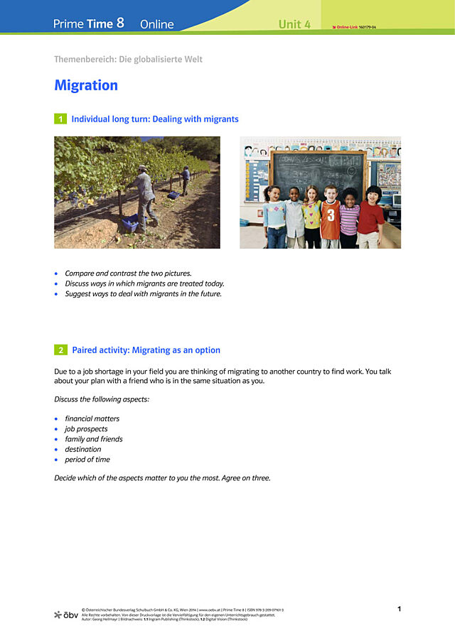 Migration: Speaking prompts