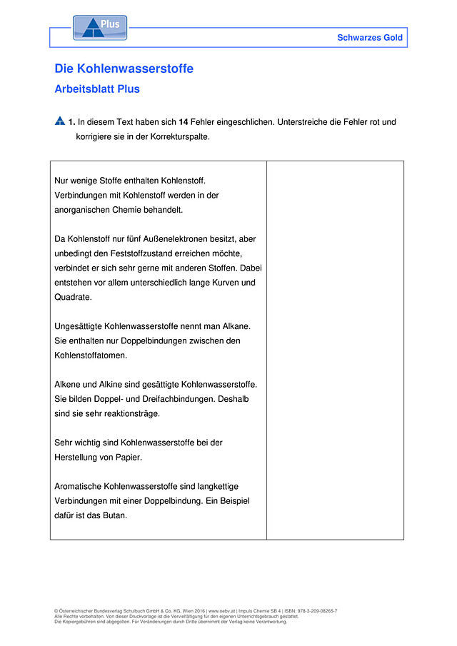 Die Kohlenwasserstoffe