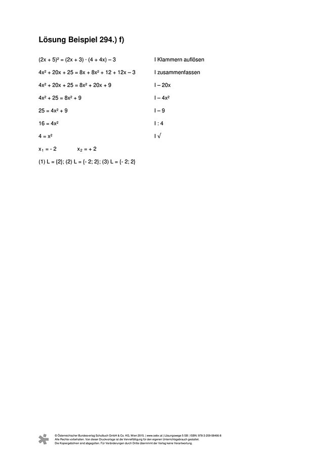 Beispiel 294 f