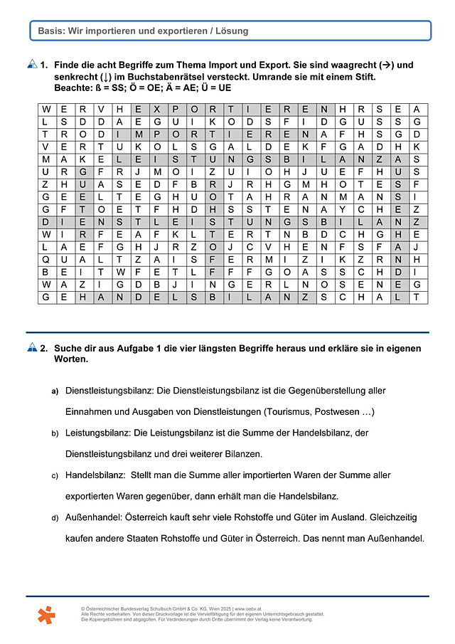 Import und Export