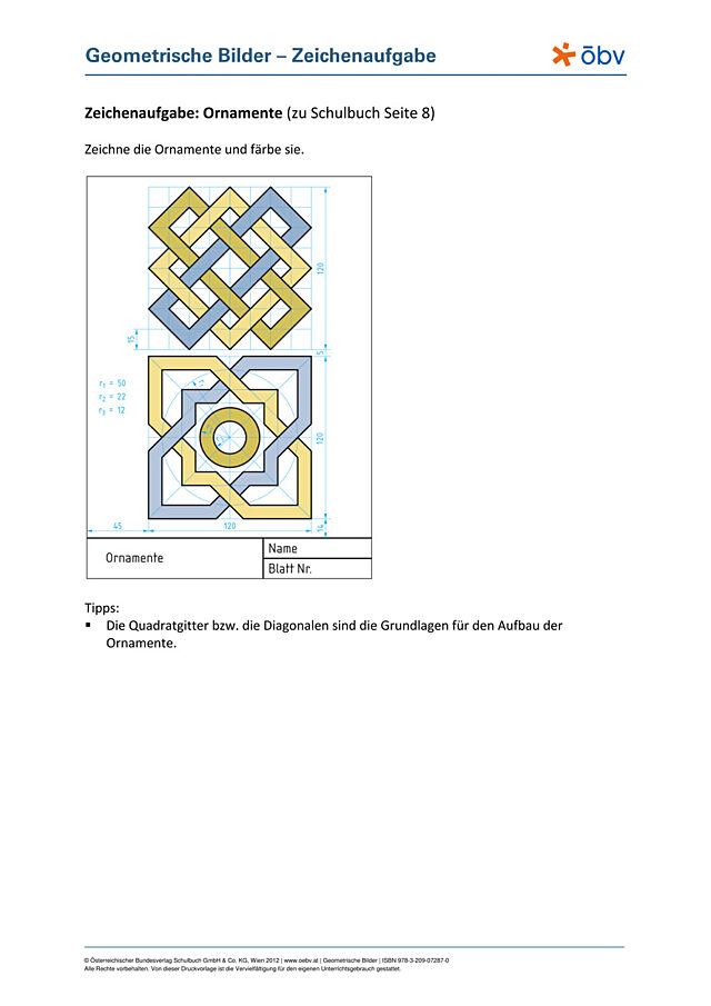 Zeichenaufgabe: Ornamente