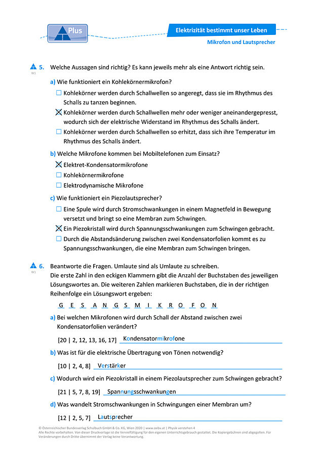 Mikrofon und Lautsprecher