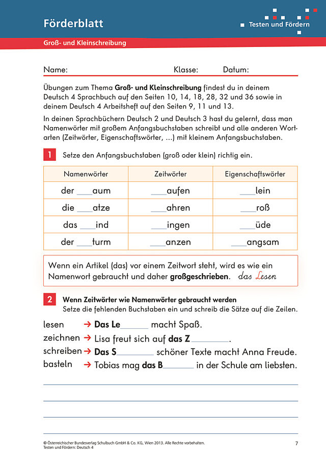 Groß- und Kleinschreibung