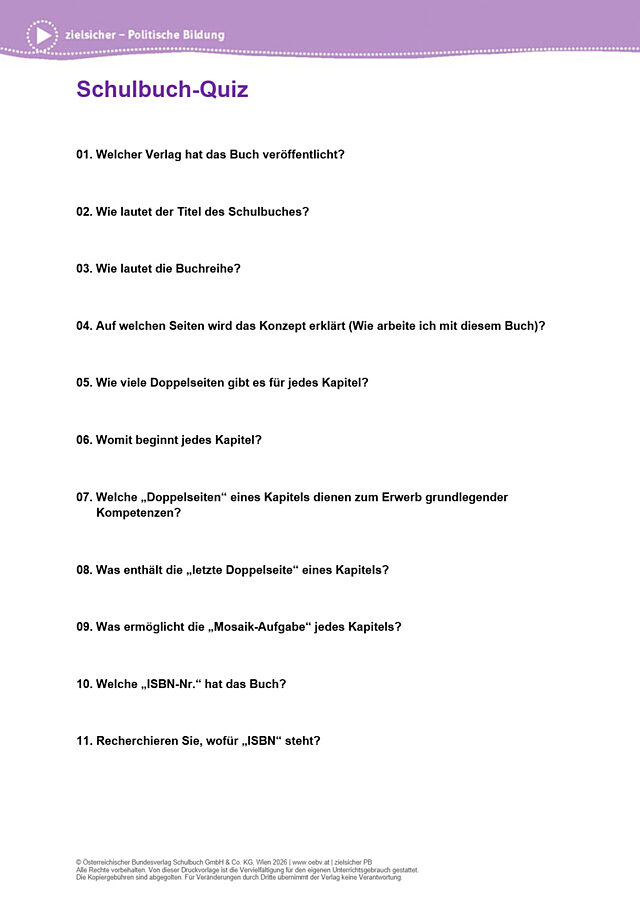 Schulbuch-Quiz