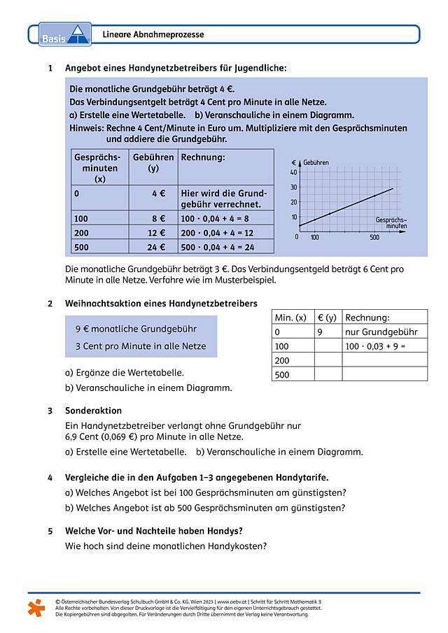 Lineare Abnahmeprozesse