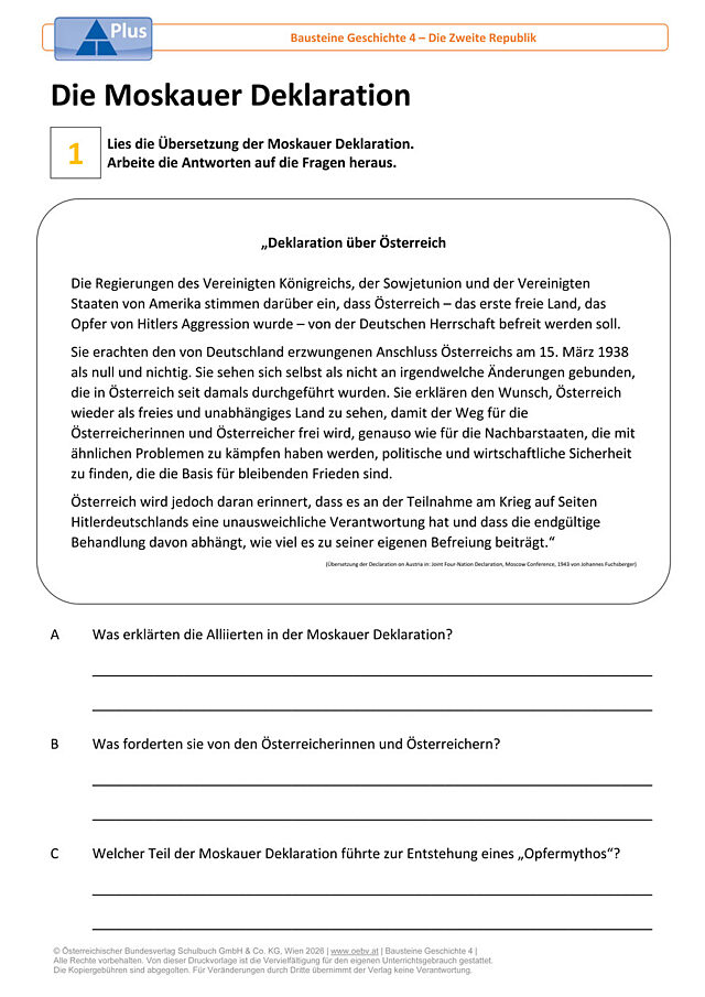 Die Moskauer Deklaration