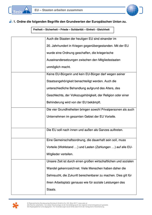 EU - Staaten arbeiten zusammen