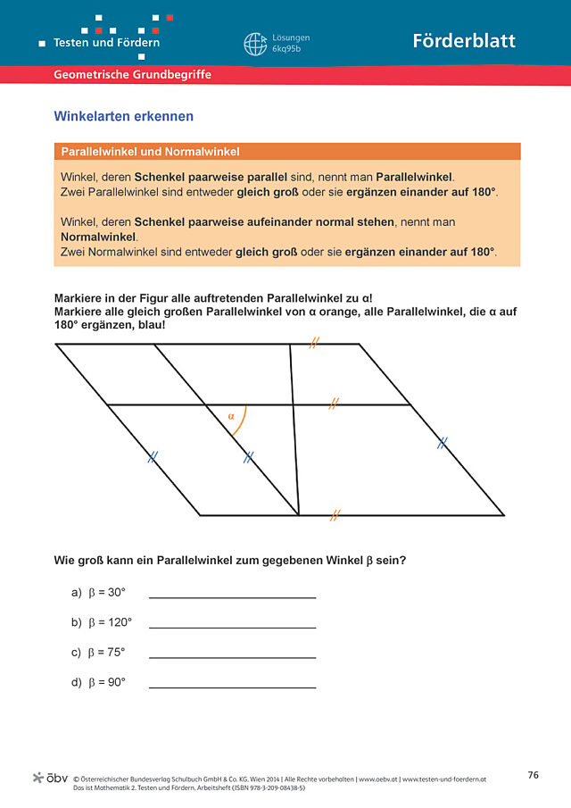 Winkelarten erkennen
