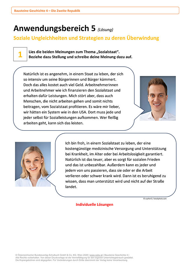 Anwendungsbereich 5 - Soziale Ungleichheiten und Strategien zu deren Überwindung