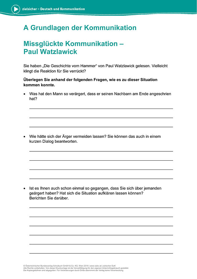 Missglückte Kommunikation