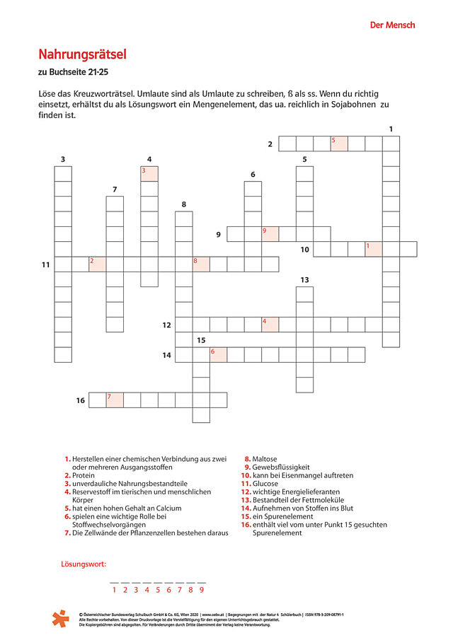 Nahrungsrätsel