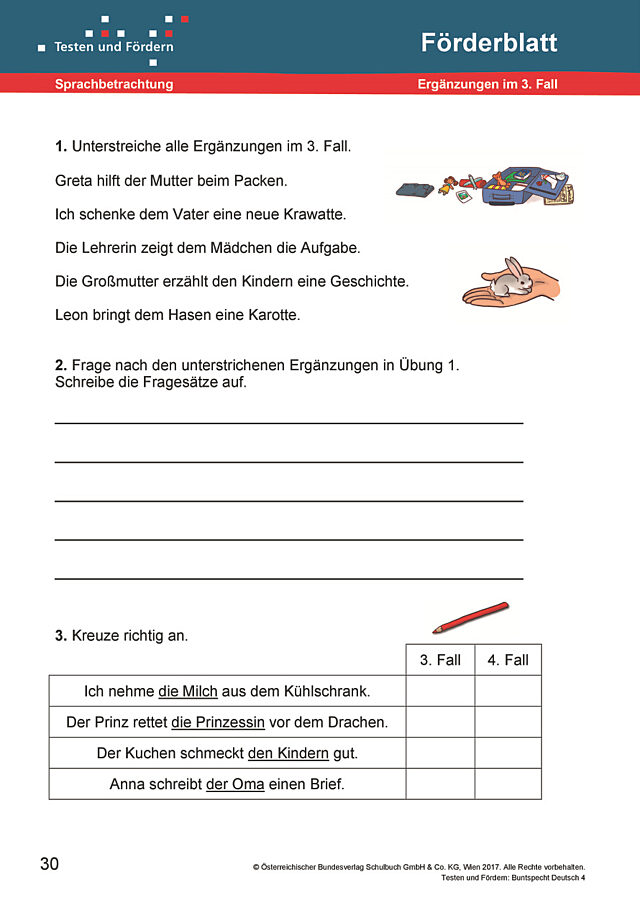 Ergänzungen im 3. Fall