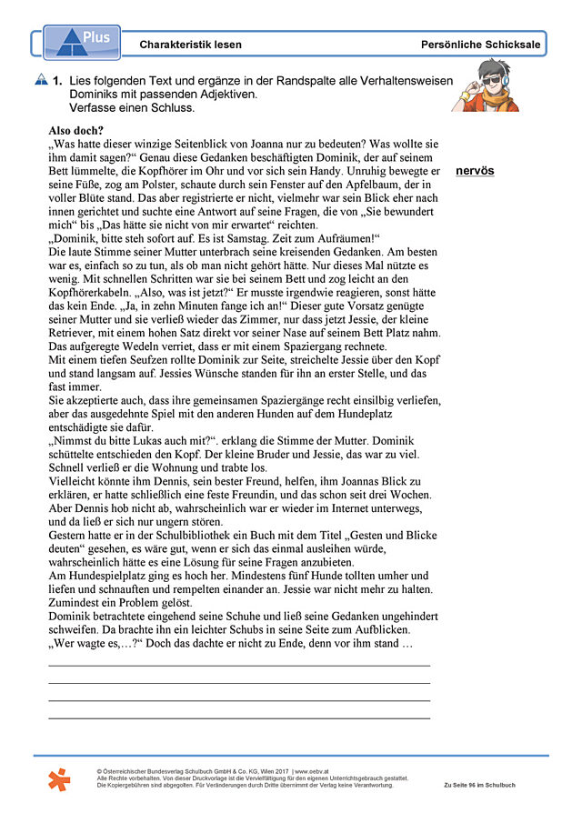 Charakteristik lesen