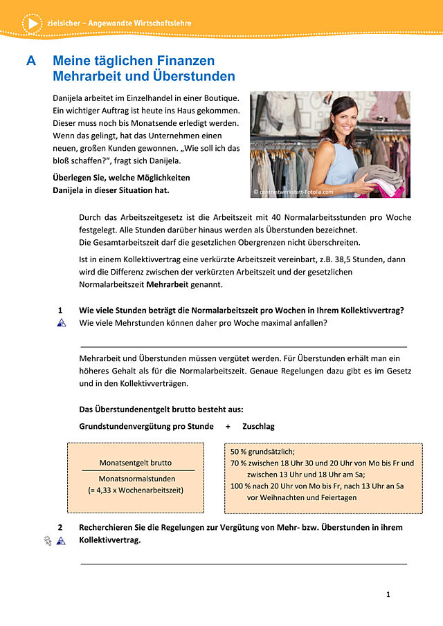 AB zu Mehrarbeit und Überstunden