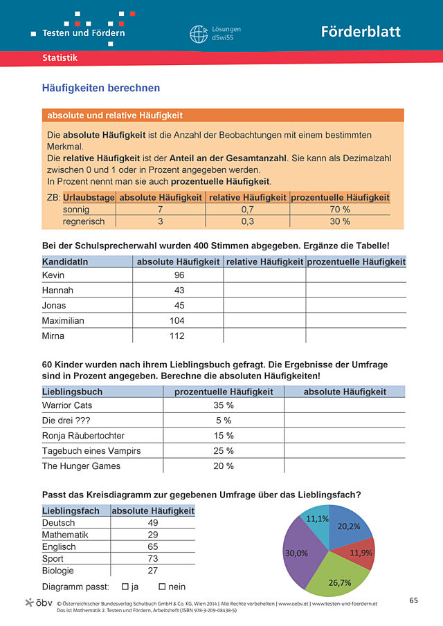 Häufigkeiten berechnen