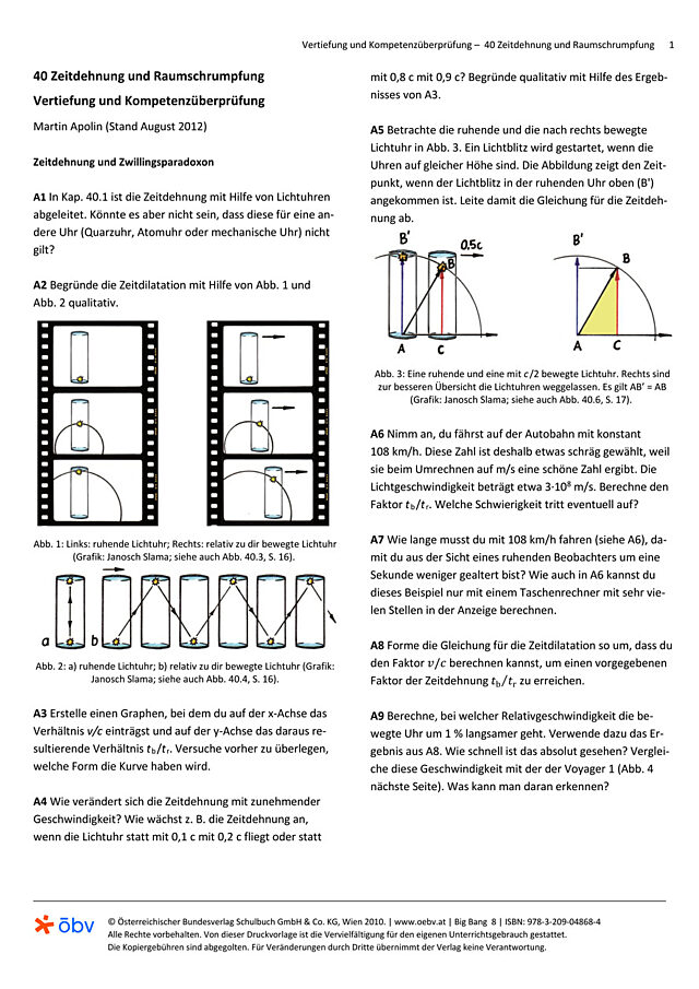 Zeitdehnung und Raumschrumpfung