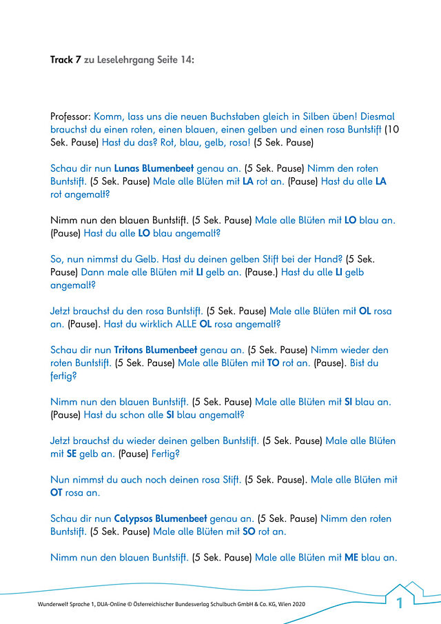 Track 07: Silben üben