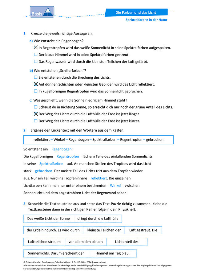 Regenbogen, Himmelblau, Schillerfarben