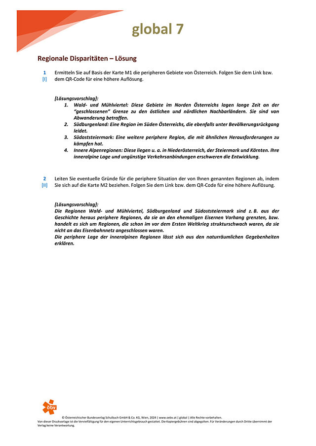 Regionale Disparitäten
