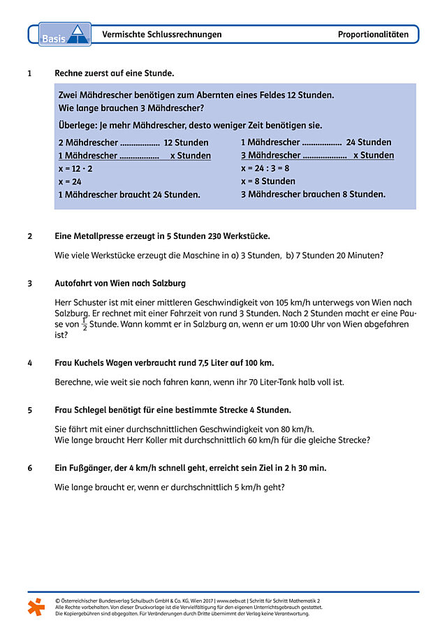 Vermischte Schlussrechnungen
