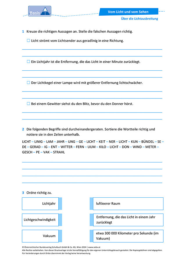 Lichtausbreitung