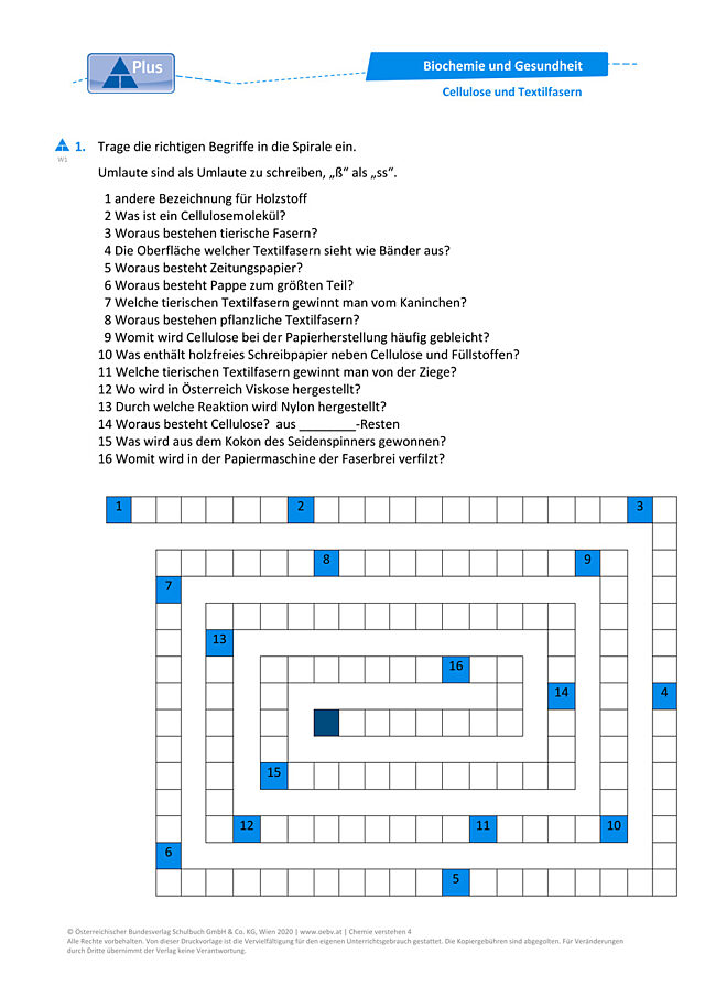 Cellulose und Textilfasern