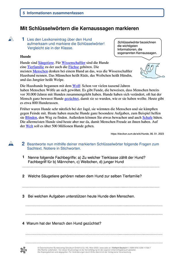 Schlüsselwörter