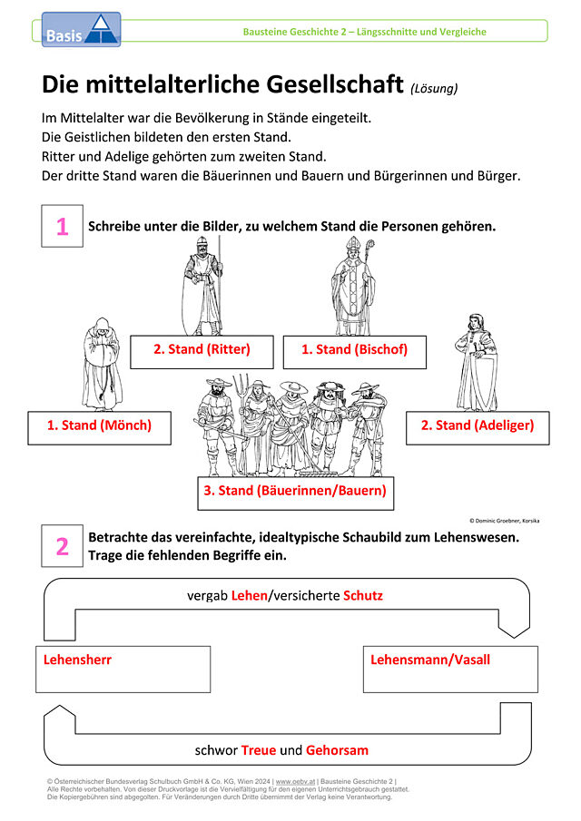 Die mittelalterliche Gesellschaft
