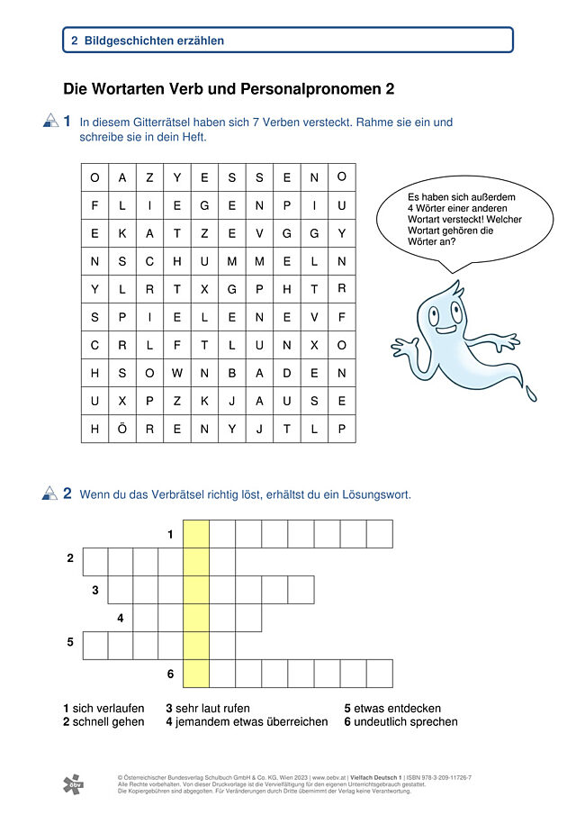 Verben und Pronomen 2