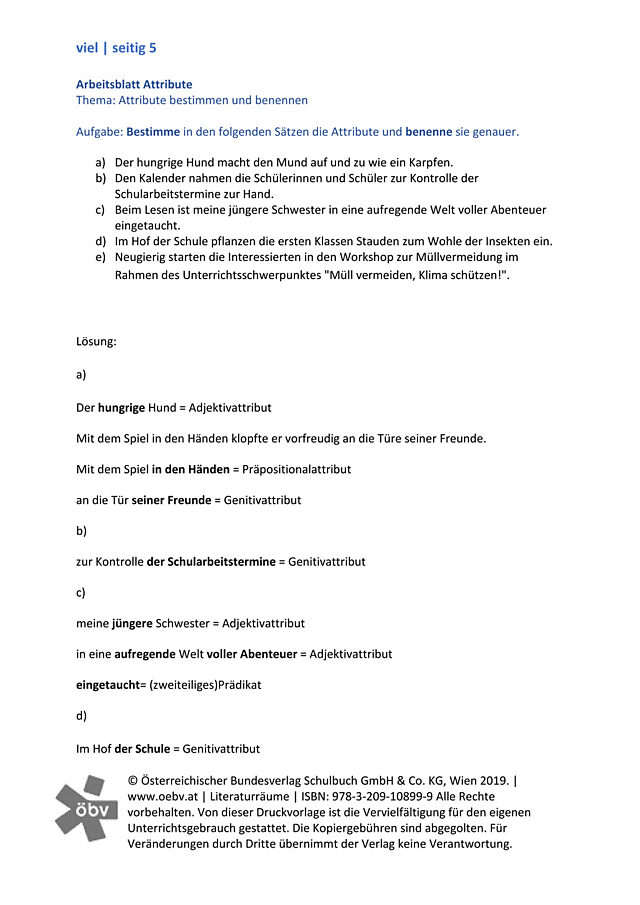 AB Attribute - Lösungen