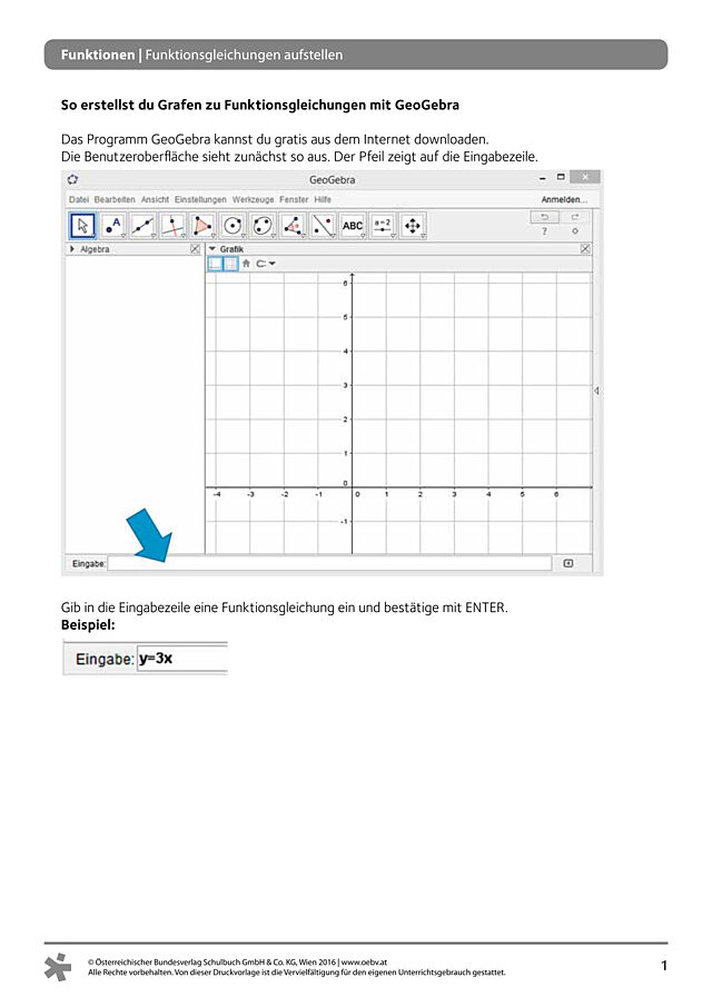 Anleitung GeoGebra