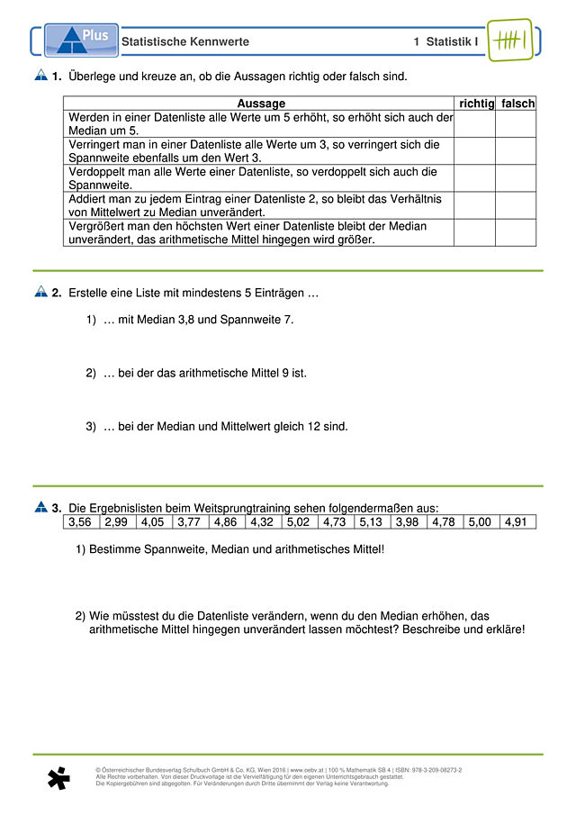 Statistische Kennwerte