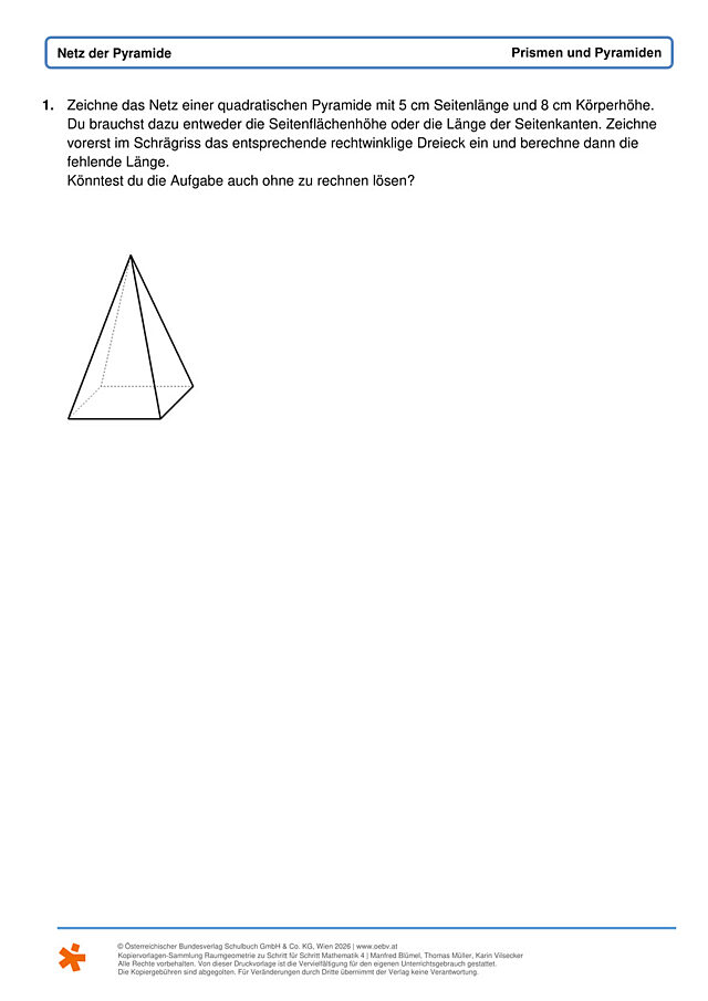 Netz der Pyramide