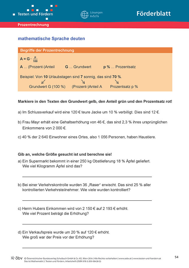 Mathematische Sprache deuten