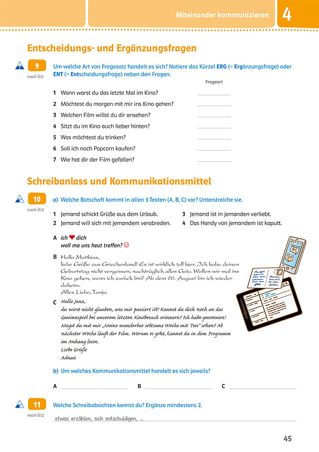 Entscheidungs- und Ergänzungsfragen