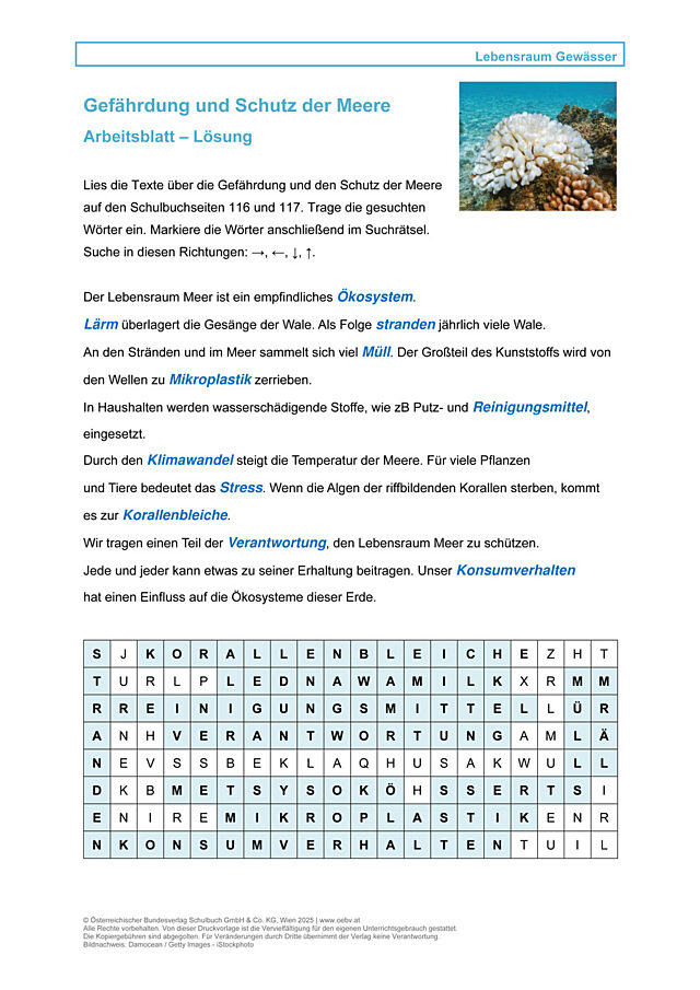 Gefährdung und Schutz der Meere