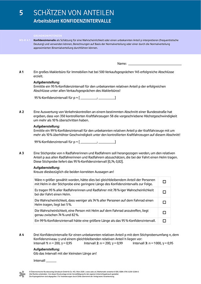 Konfidenzintervalle