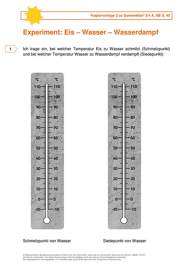Experiment: Eis – Wasser – Wasserdampf 2