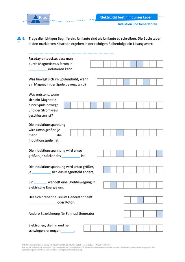 Induktion und Generatoren
