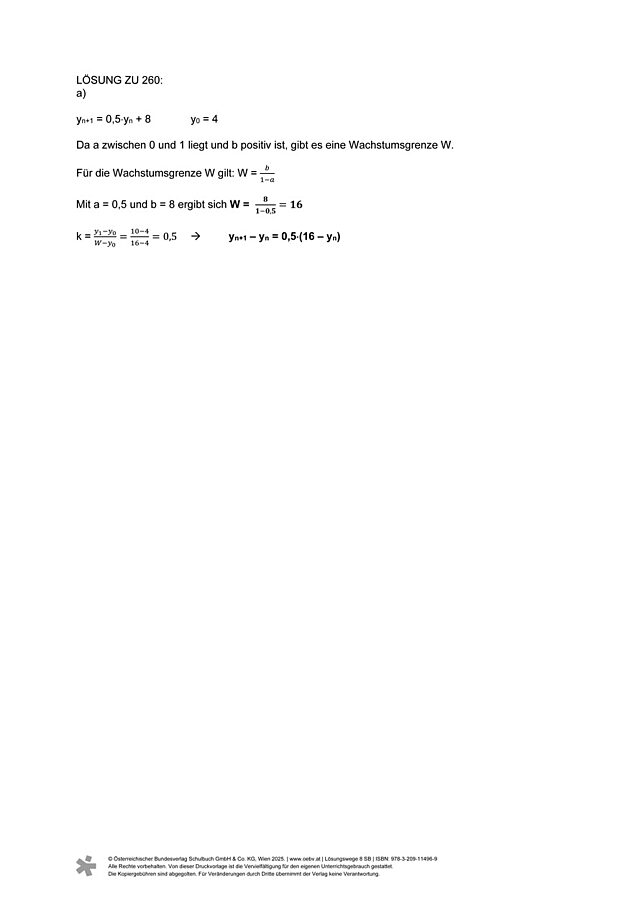 Lösung zu 260a