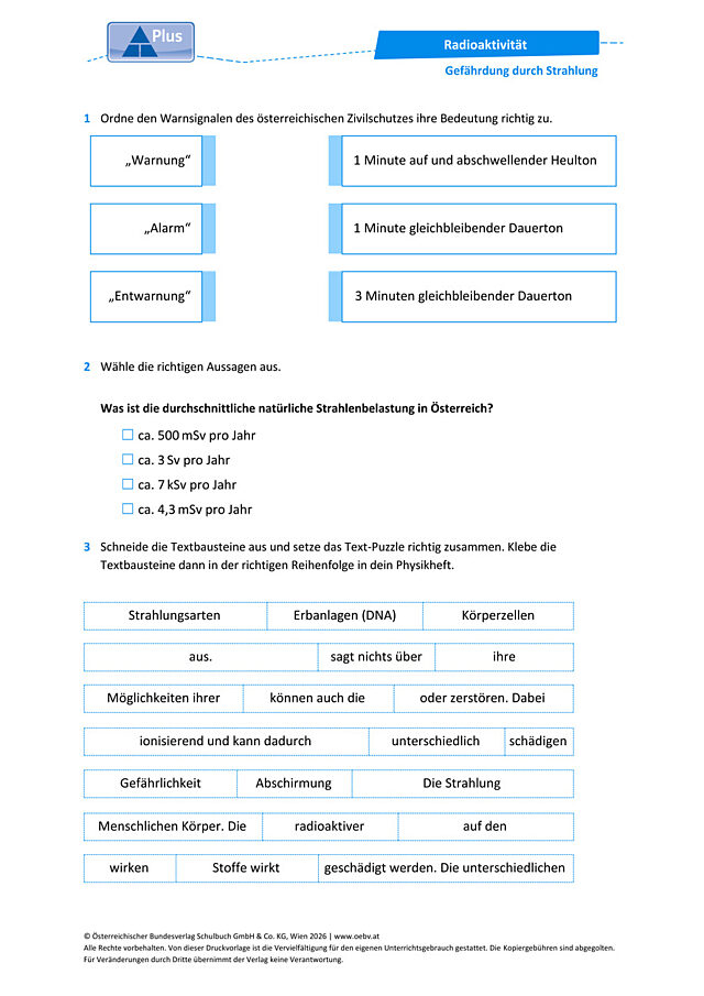 Gefährdung durch Strahlung