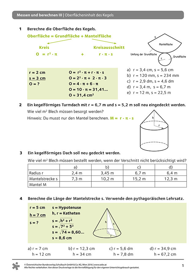 Allgemeines Arbeitsblatt einfach